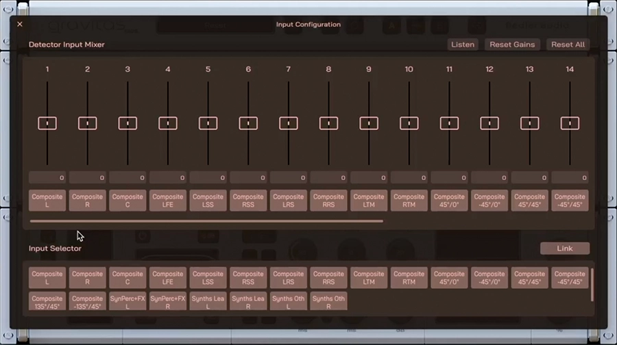 Multi-channel input control in our mix bus & mastering compressor