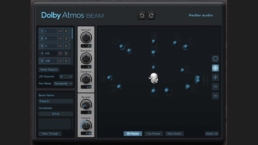 Beam plugin for Dolby Atmos mixing
