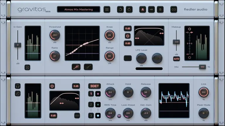 Multi-channel mix bus / mastering compressor full GUI